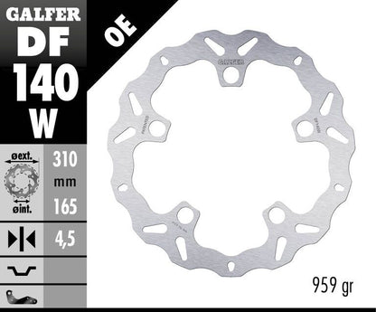 GALFER BRAKE ROTOR FIXED WAVE DF140W