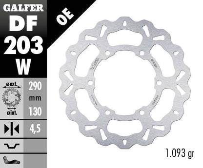 GALFER BRAKE ROTOR FIXED WAVE DF203W