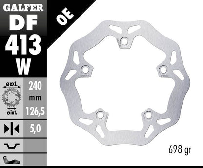 GALFER BRAKE ROTOR FIXED WAVE DF413W