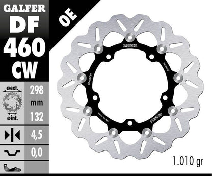 GALFER BRAKE ROTOR FLOATING WAVE DF460CW