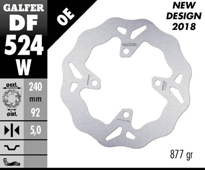 GALFER BRAKE ROTOR FIXED WAVE DF524W
