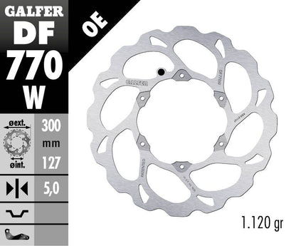 GALFER BRAKE ROTOR FIXED WAVE DF770W