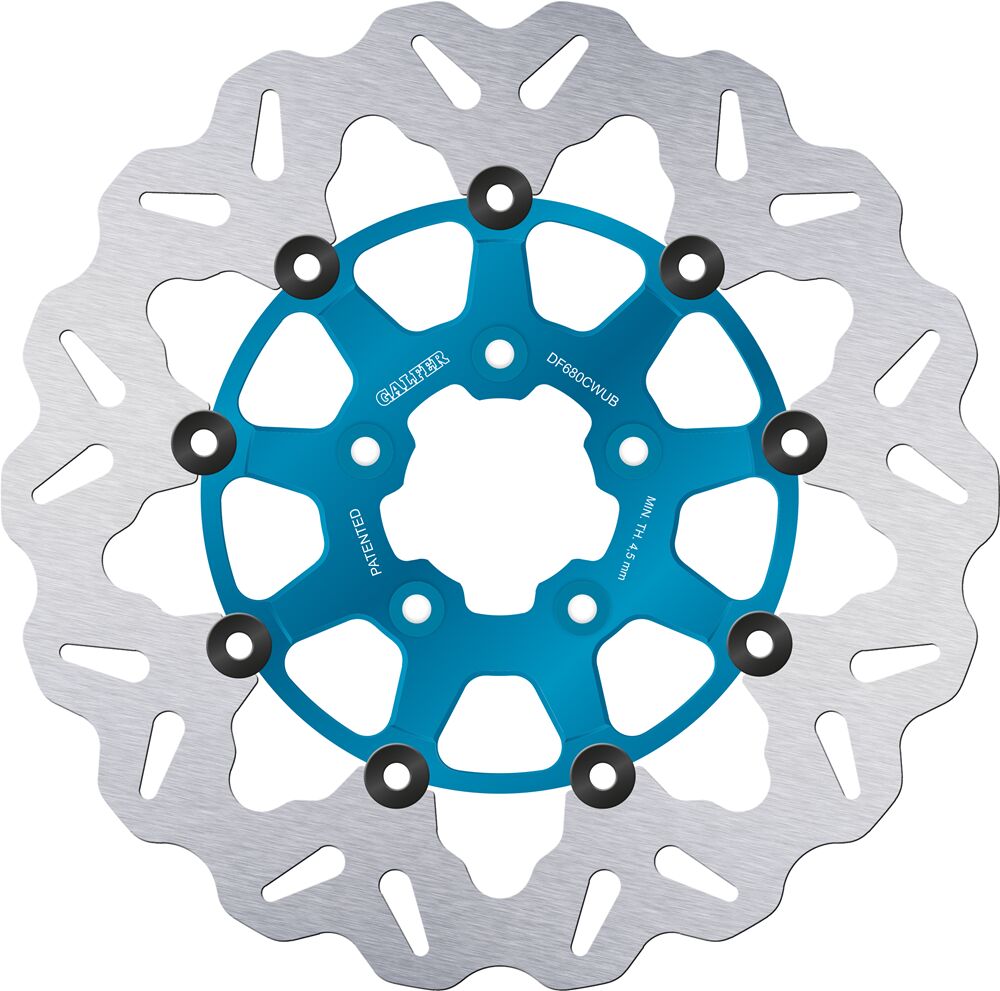 GALFER BRAKE ROTOR FLOATING WAVE BLUE DF680CWUB