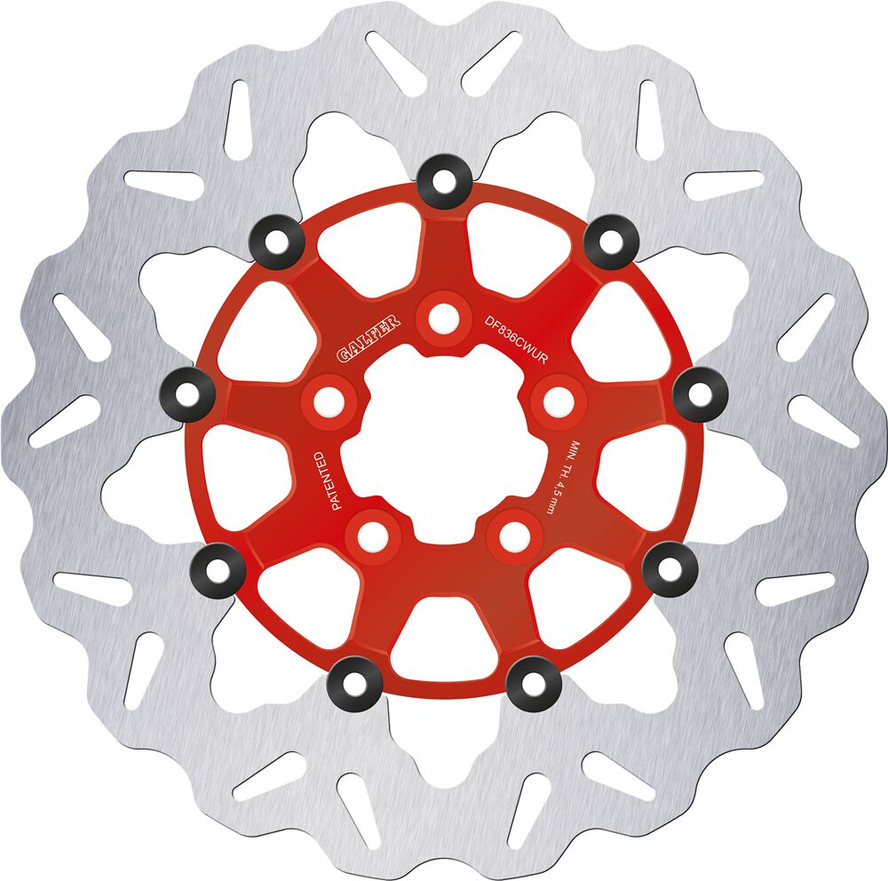 GALFER BRAKE ROTOR FLOATING WAVE BLUE DF836CWUR