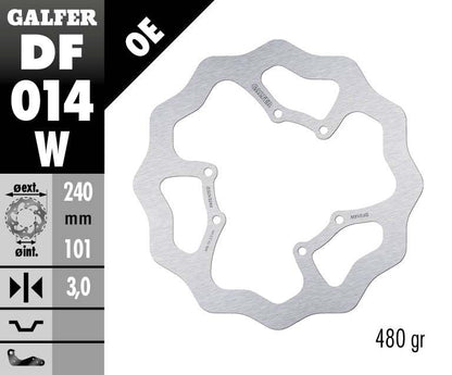 GALFER BRAKE ROTOR FIXED WAVE DF014W
