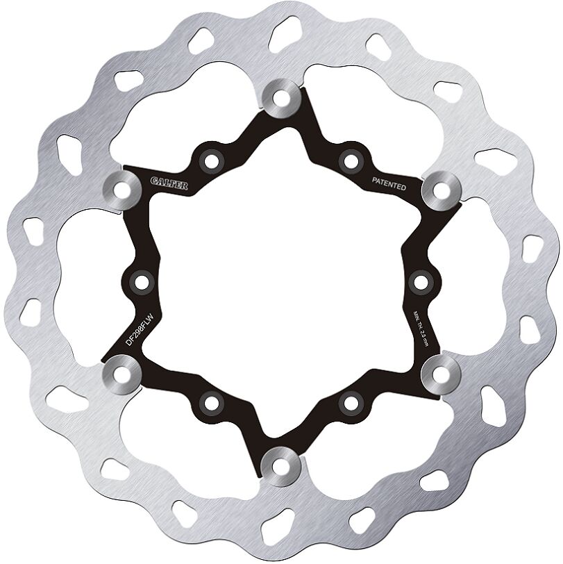 GALFER BRAKE ROTOR FLOATING WAVE STEEL CENTER DF298FLW