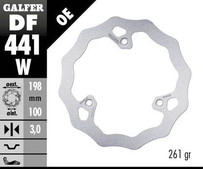 GALFER BRAKE ROTOR FIXED WAVE DF441W