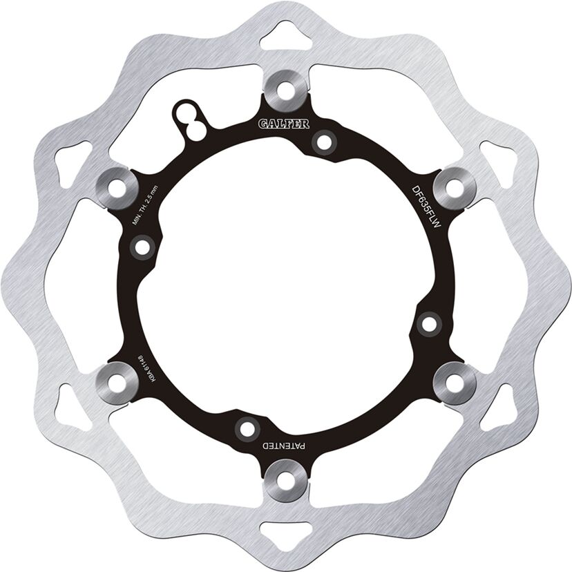 GALFER BRAKE ROTOR FLOATING WAVE STEEL CENTER DF635FLW