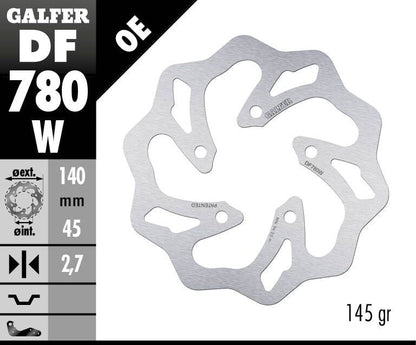 GALFER BRAKE ROTOR FIXED WAVE DF780W