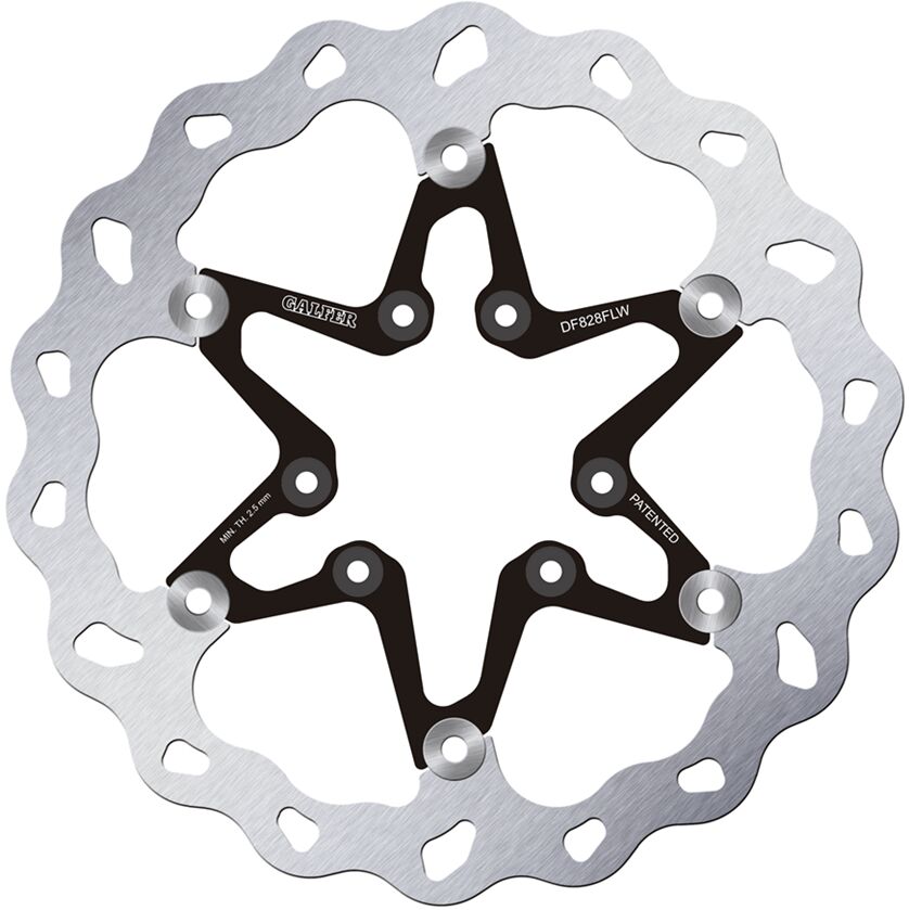 GALFER BRAKE ROTOR FLOATING WAVE STEEL CENTER DF828FLW