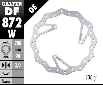 GALFER BRAKE ROTOR FIXED WAVE 200 DF872W
