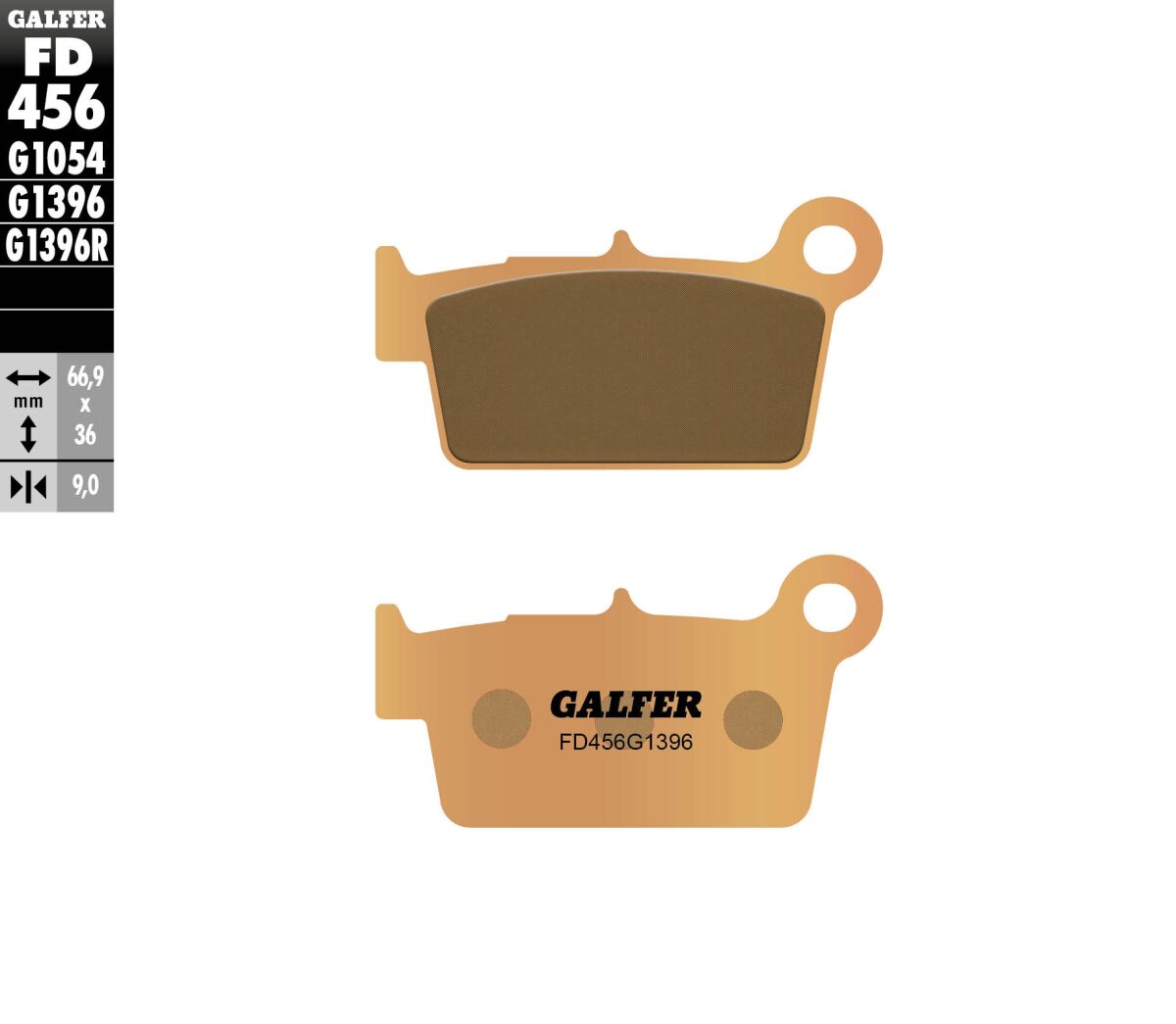 GALFER BRAKE PAD SINTERED OFF ROAD FD456G1396