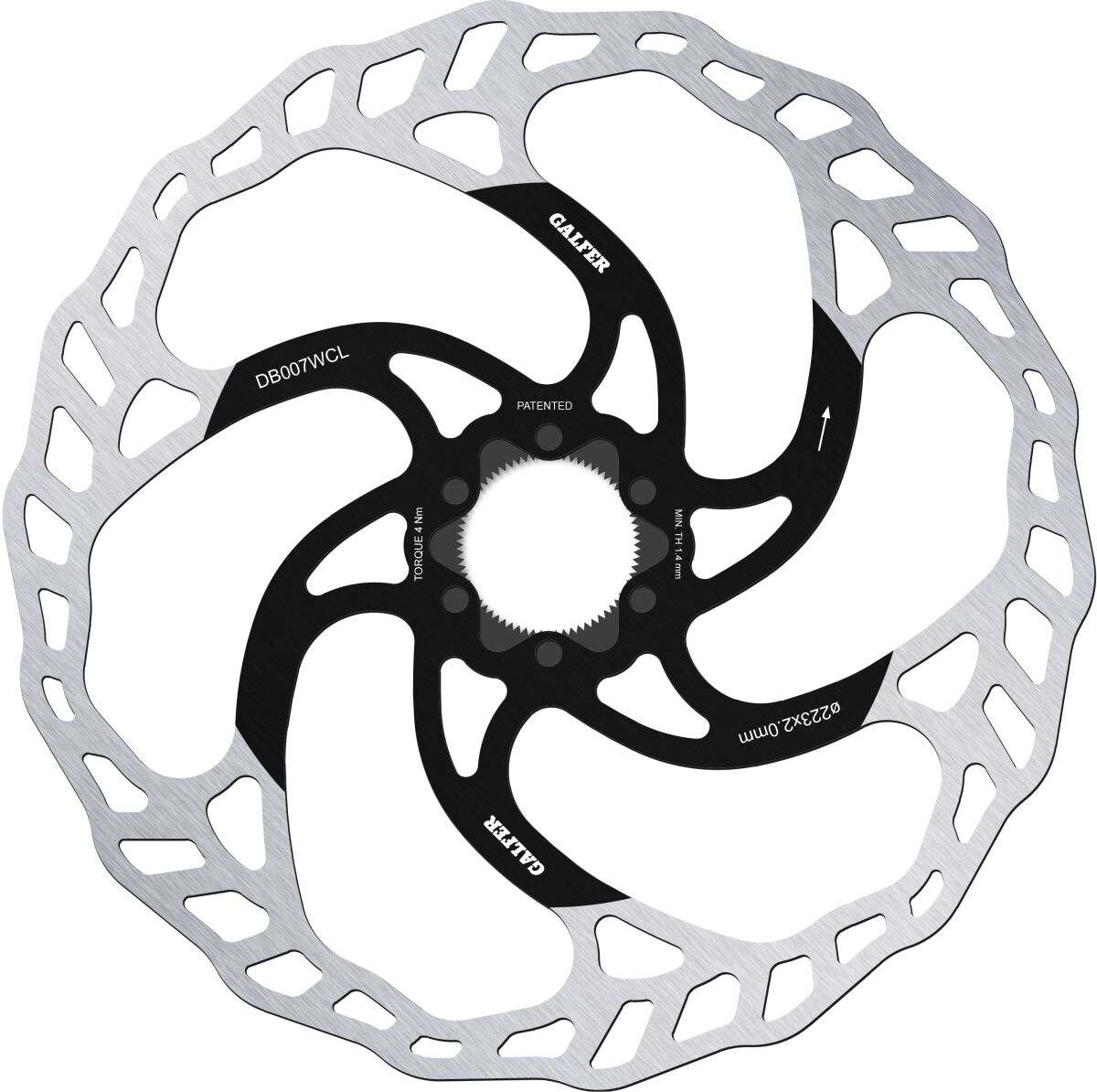 GALFER DISC WAVE 223X2.0MM C-LOC DB007WCL