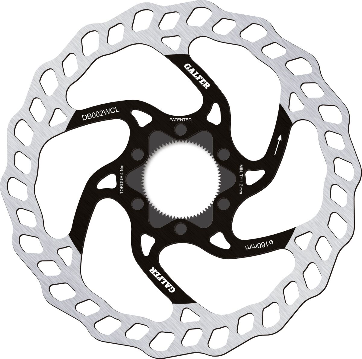 GALFER DISC WAVE 160X1.8MM C-LOCK DB002WCL