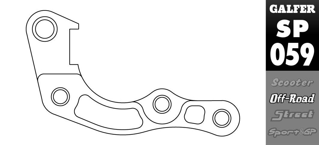 GALFER BRAKE CALIPER RELOCATION BRACKET SP059