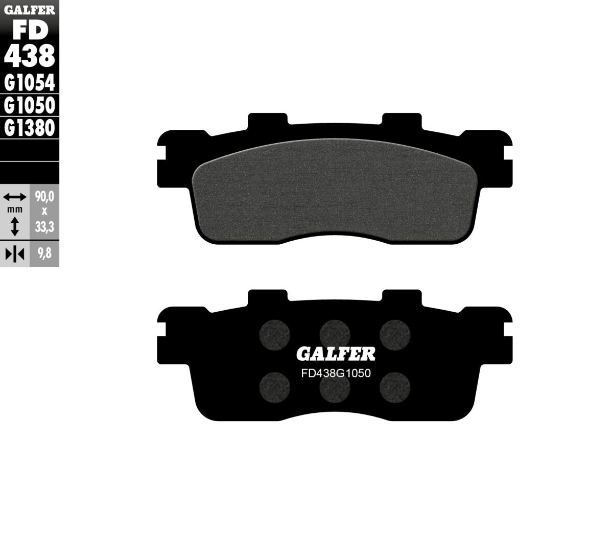 GALFER BRAKE PAD SEMI METAL SCOOTER FD438G1050