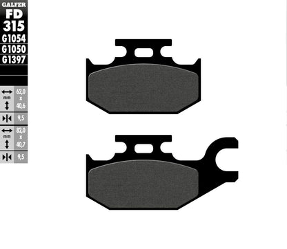 GALFER BRAKE PAD SEMI METAL SCOOTER FD315G1050