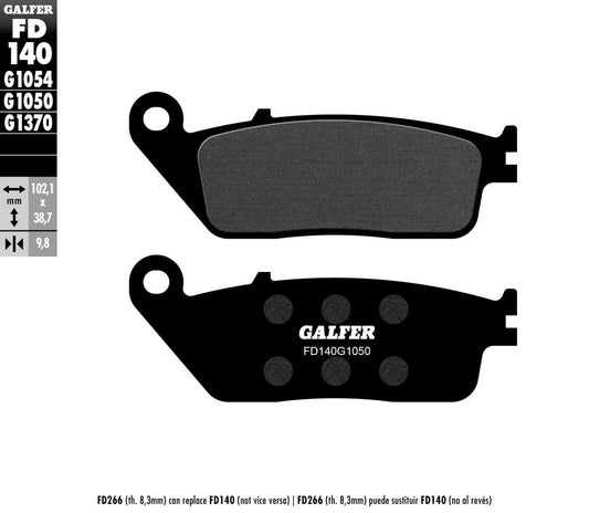 GALFER Brake Pad SEMI Metal Scooter FD140G1050
