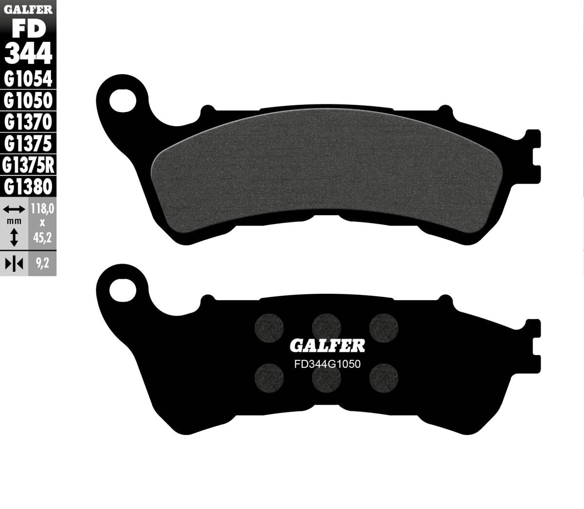 GALFER BRAKE PAD SEMI METAL SCOOTER FD344G1050