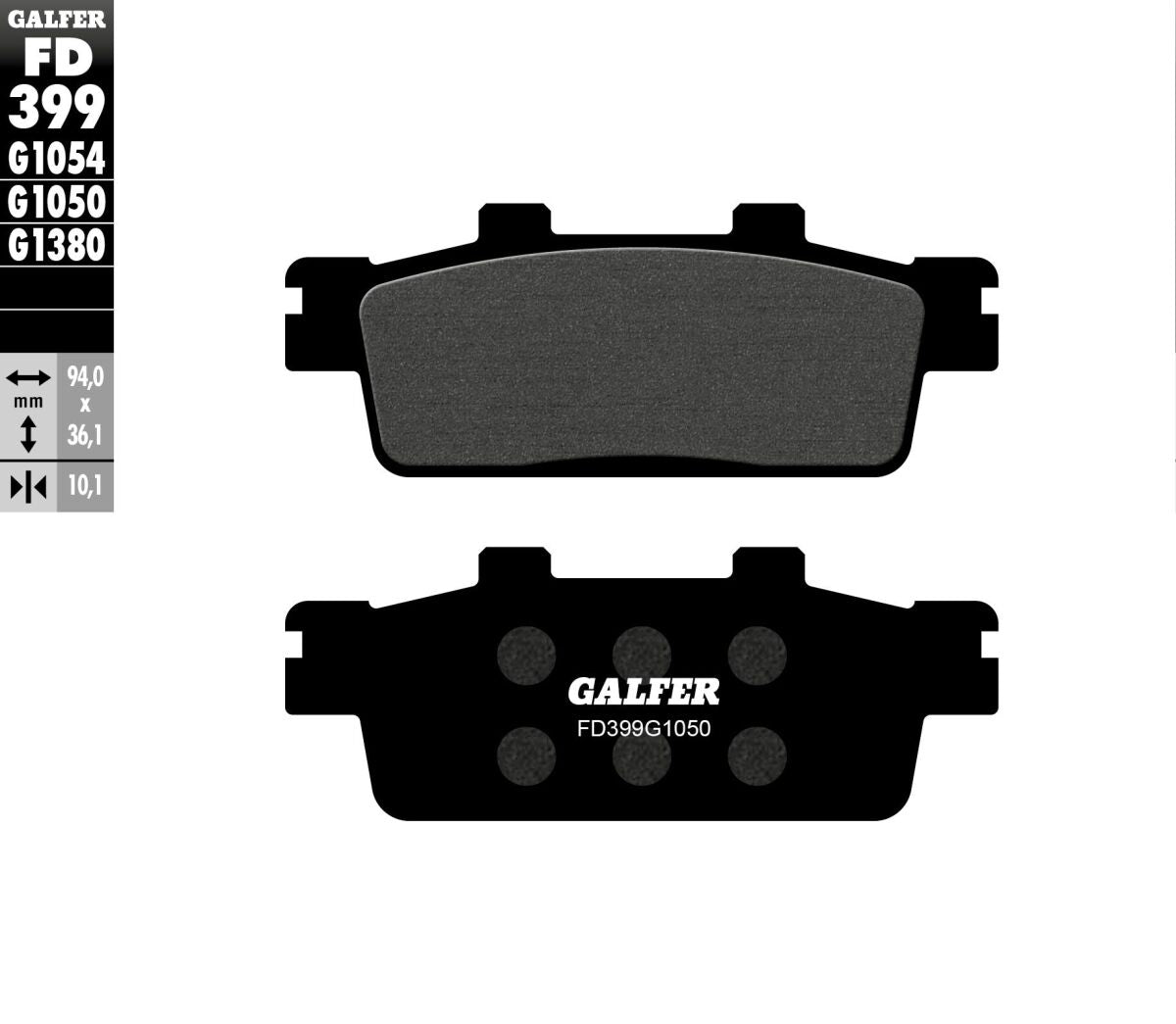 GALFER BRAKE PAD SEMI METAL SCOOTER FD399G1050