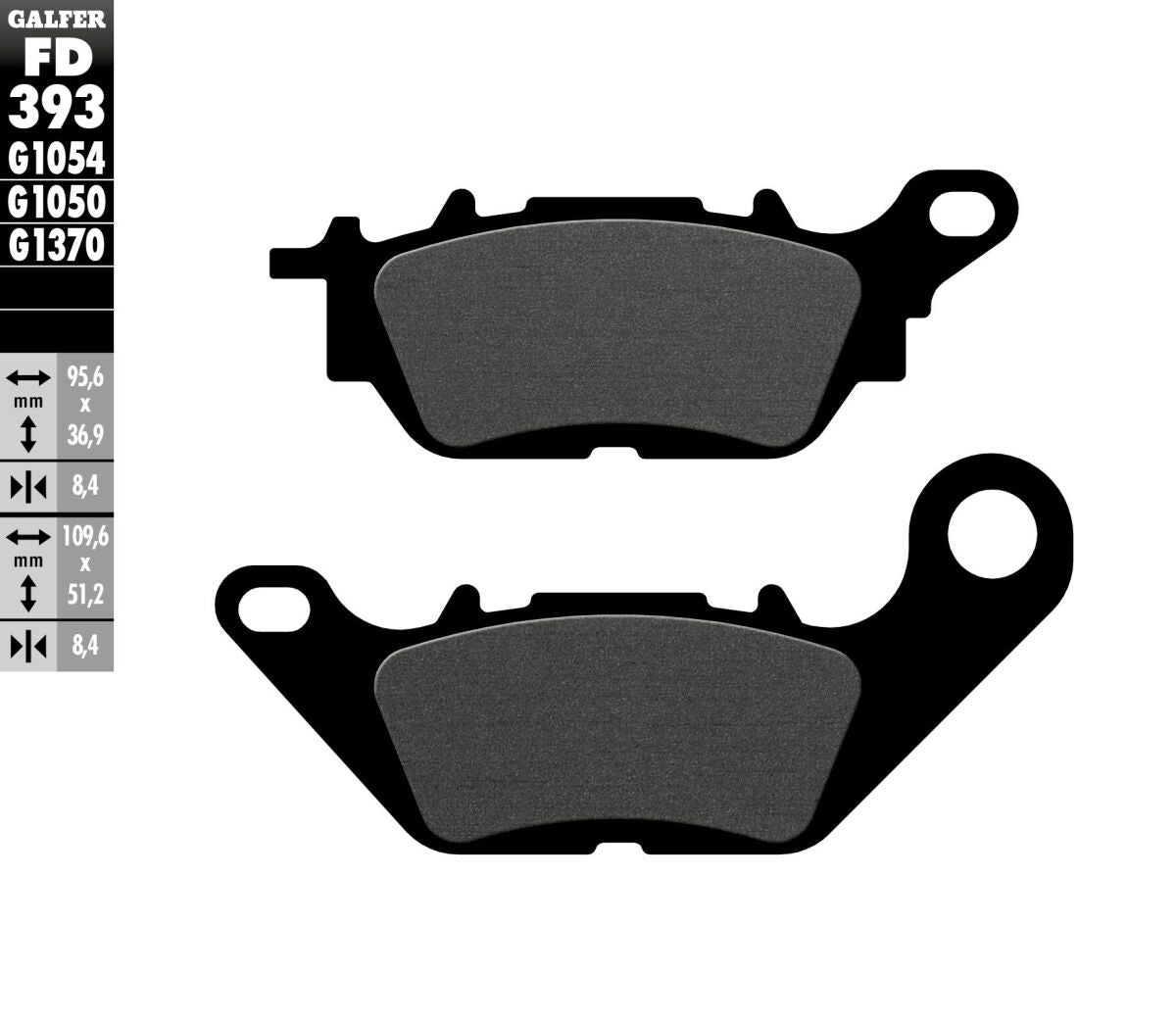 GALFER BRAKE PAD SEMI METAL SCOOTER FD393G1050