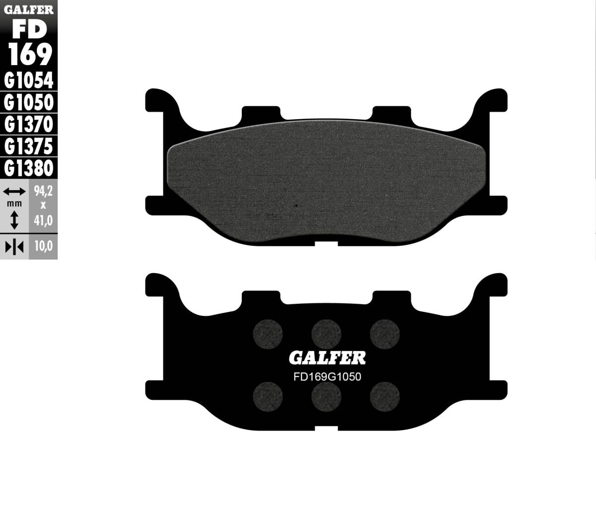 GALFER BRAKE PAD SEMI METAL SCOOTER FD169G1050