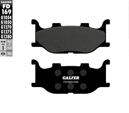 GALFER BRAKE PAD SEMI METAL SCOOTER FD169G1050