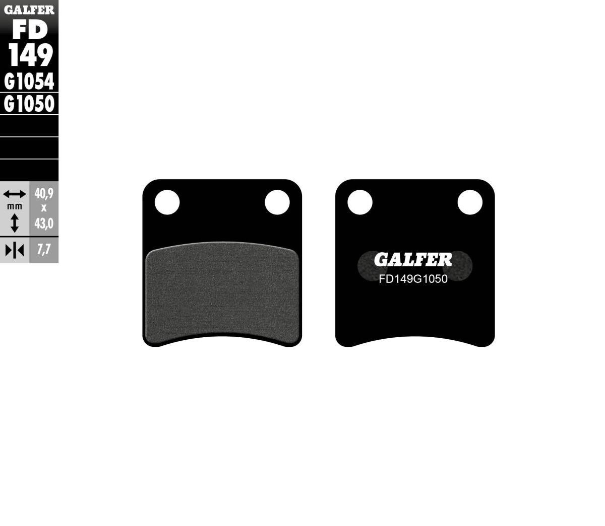 GALFER BRAKE PAD SEMI METAL SCOOTER FD149G1050