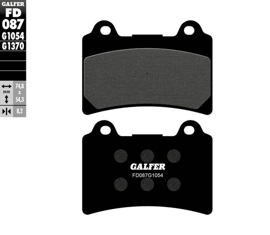 GALFER Brake Pad SEMI Metal FD087G1054