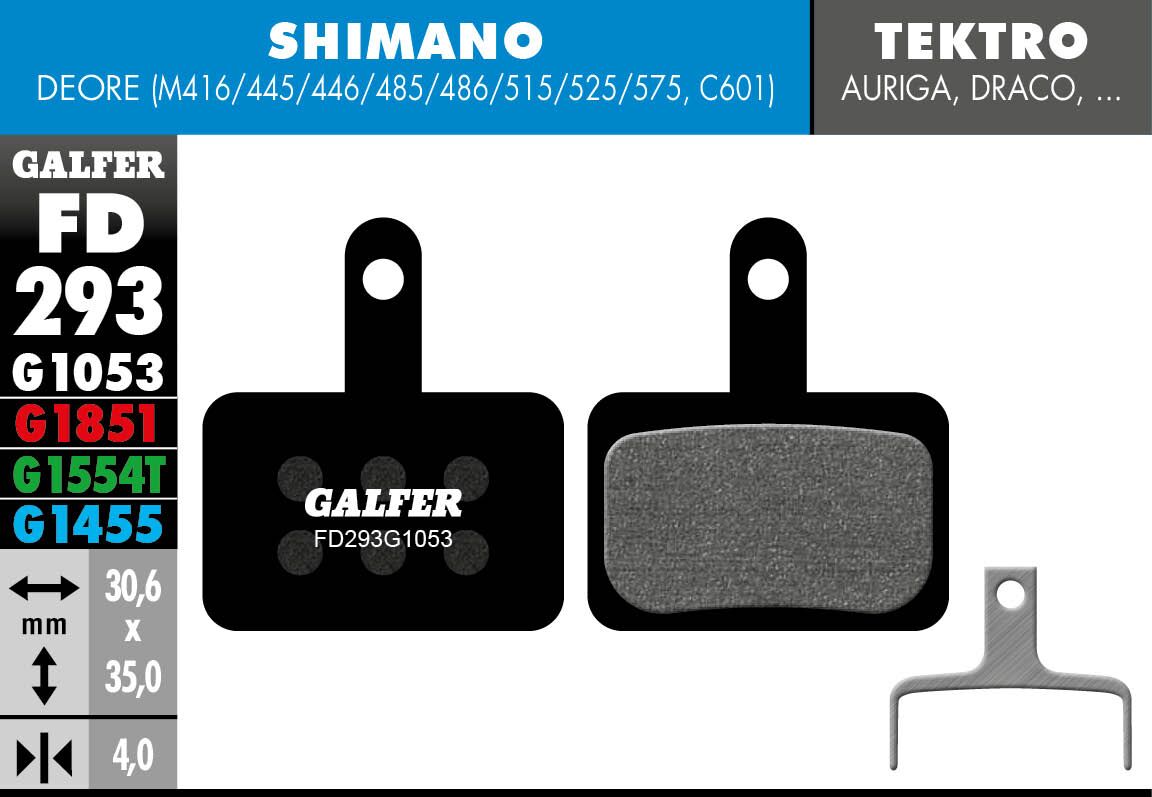 GALFER BRAKE PAD PERFORMANCE FD293G1053