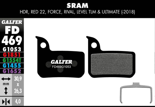 GALFER Brake Pad Performance FD469G1053