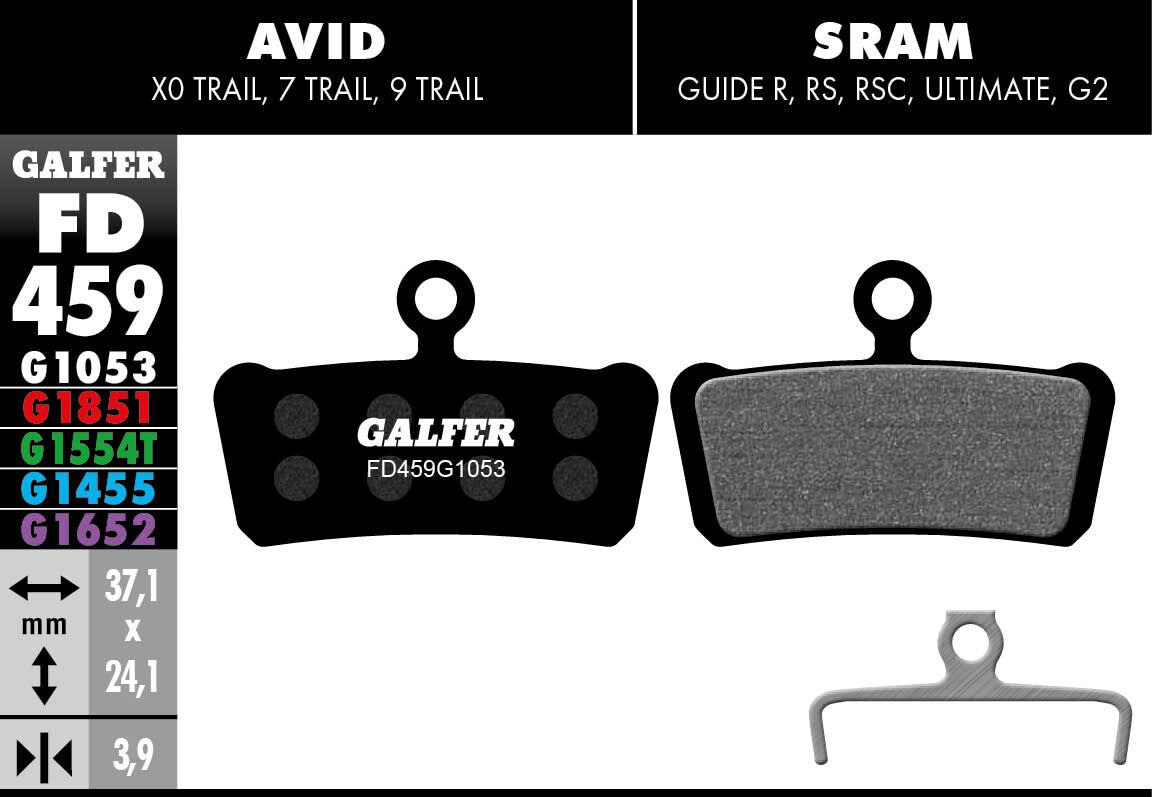 GALFER BRAKE PAD PERFORMANCE FD459G1053