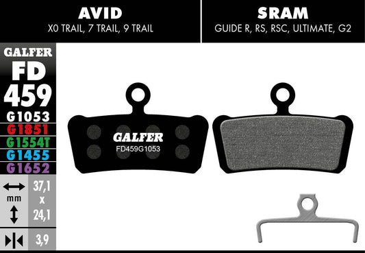 GALFER Brake Pad Performance FD459G1053