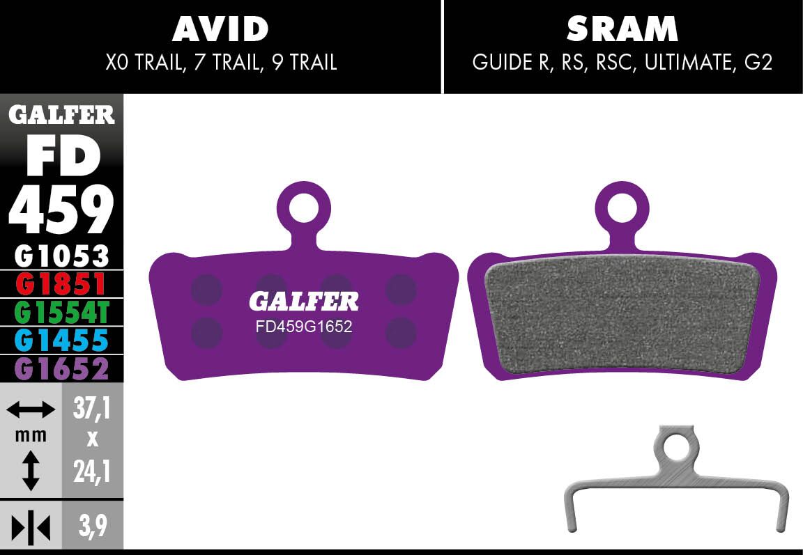 GALFER BRAKE PAD E-BIKE FD459G1652