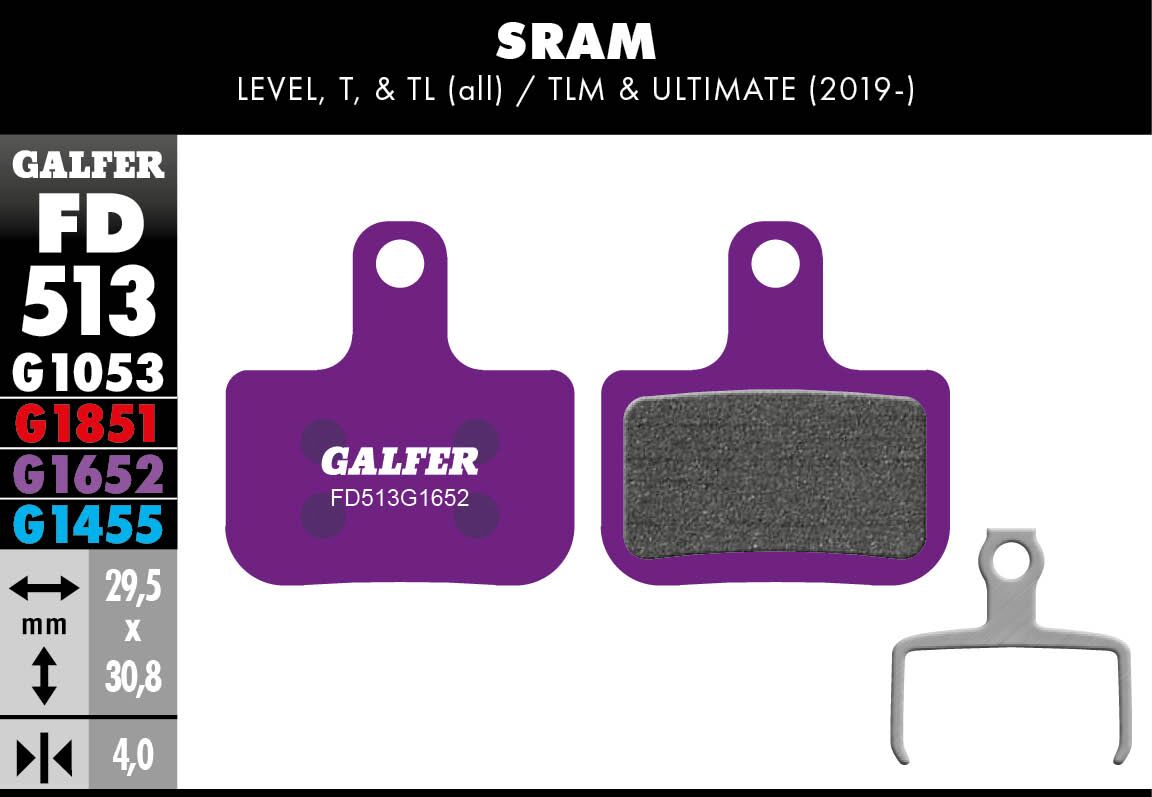GALFER BRAKE PAD E-BIKE FD513G1652