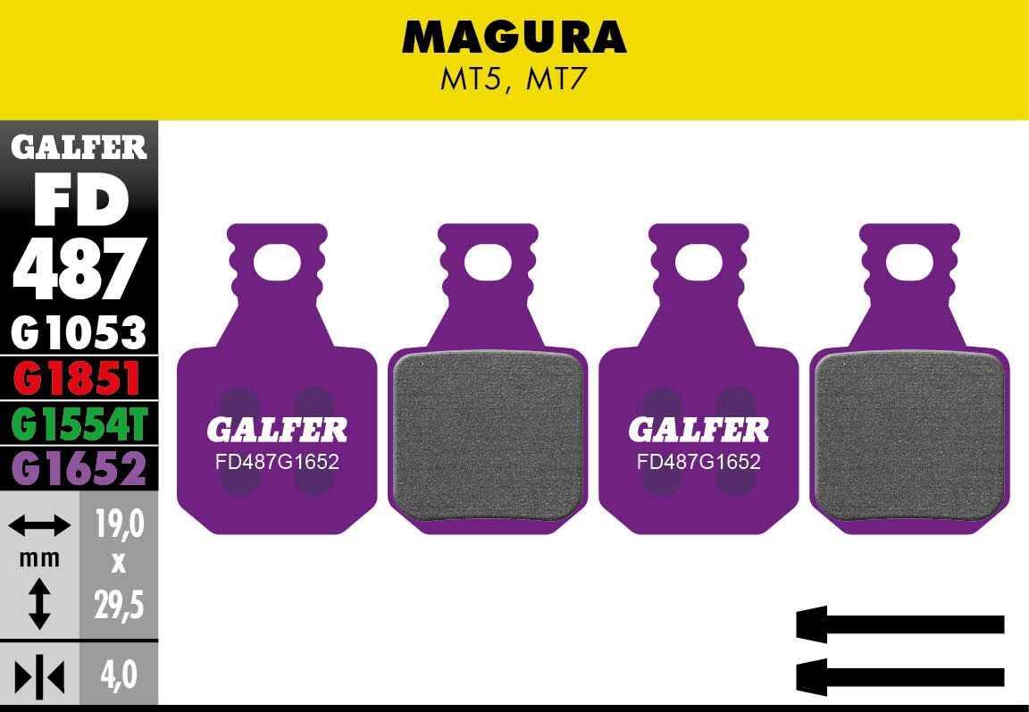 GALFER BRAKE PADS E-BIKE G1652 FD487G1652