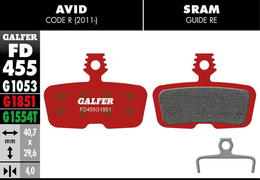 GALFER Brake Pad Advanced FD455G1851