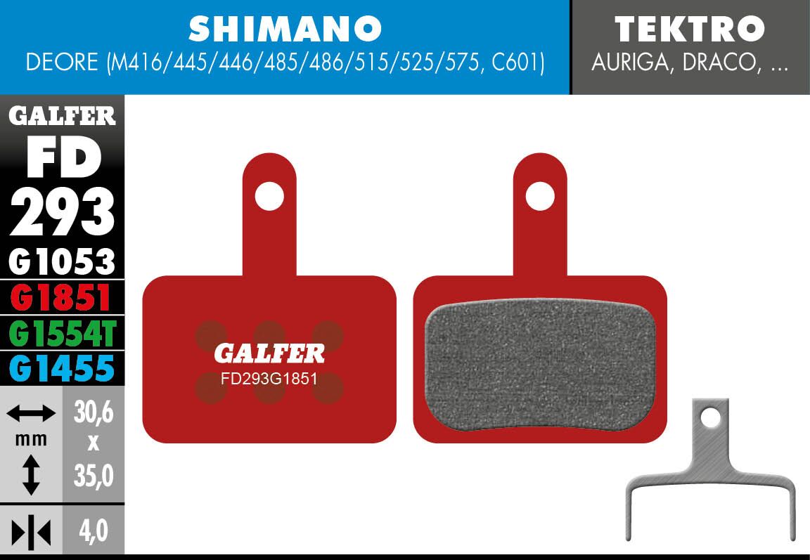 GALFER BRAKE PAD ADVANCED FD293G1851