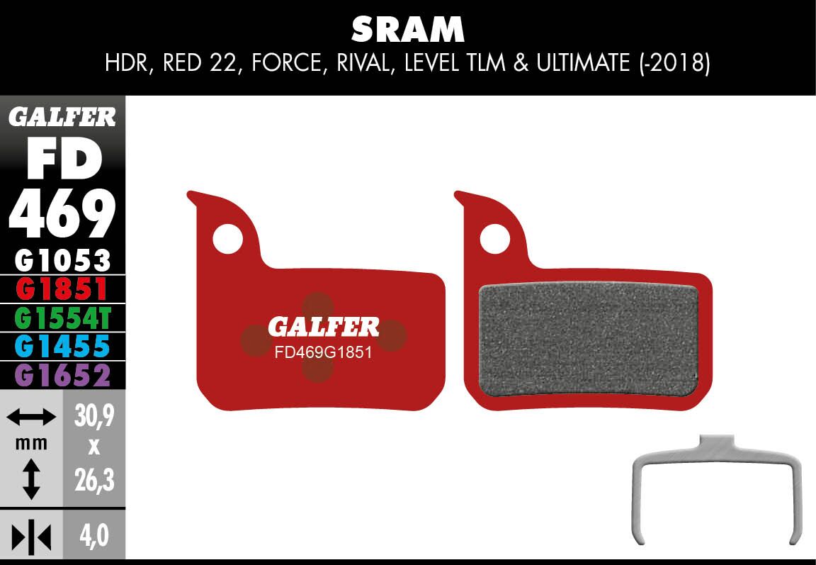 GALFER BRAKE PAD ADVANCED FD469G1851