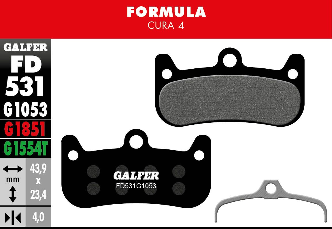 GALFER BRAKE PAD PERFORMANCE FD531G1053