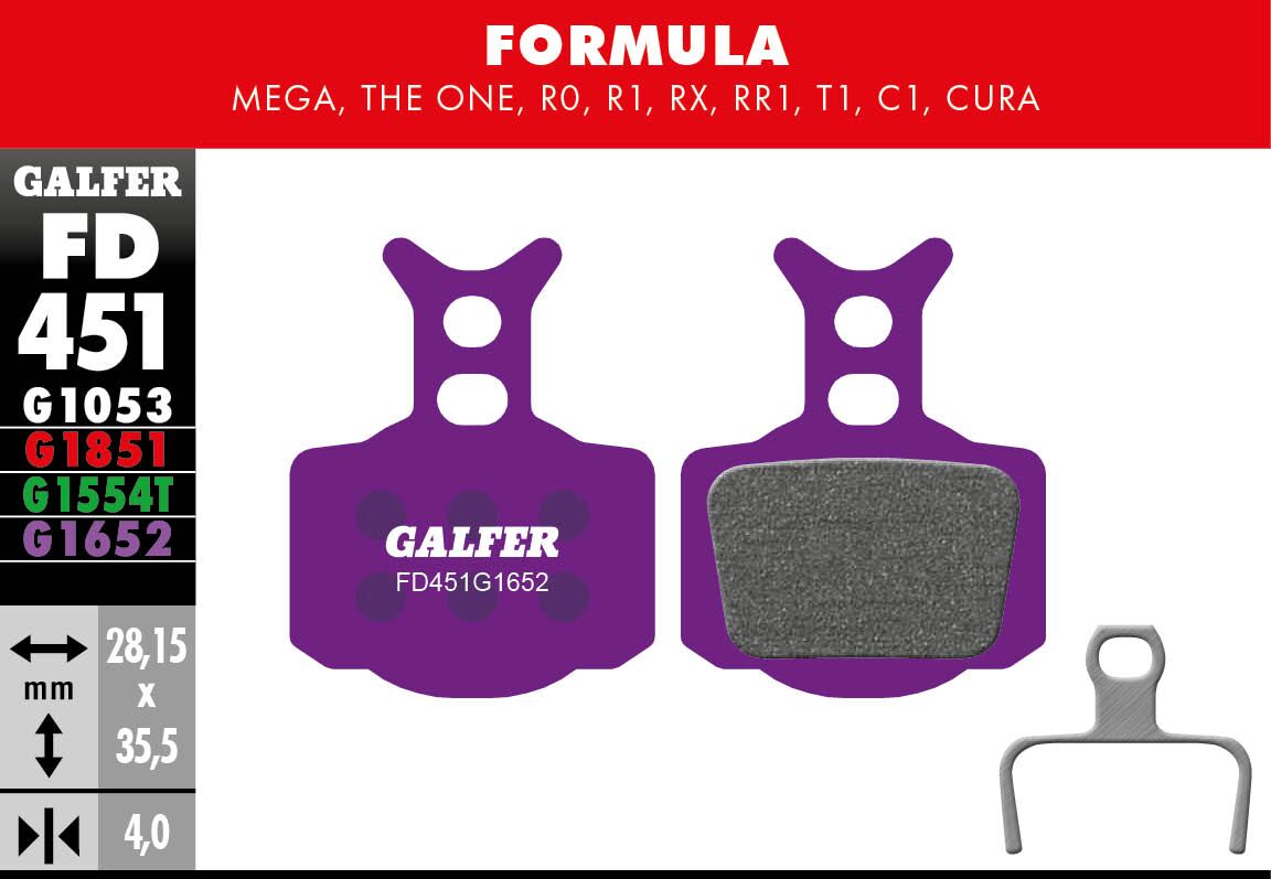 GALFER BRAKE PAD E-BIKE FD451G1652