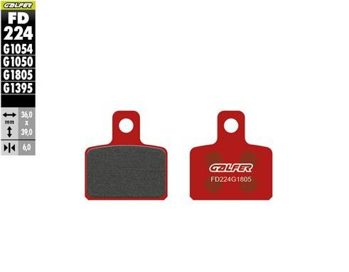 GALFER BRAKE PAD SEMI METALLIC FD224G1805