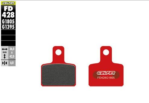 GALFER BRAKE PAD TRIAL SEMI METAL RR FD428G1805