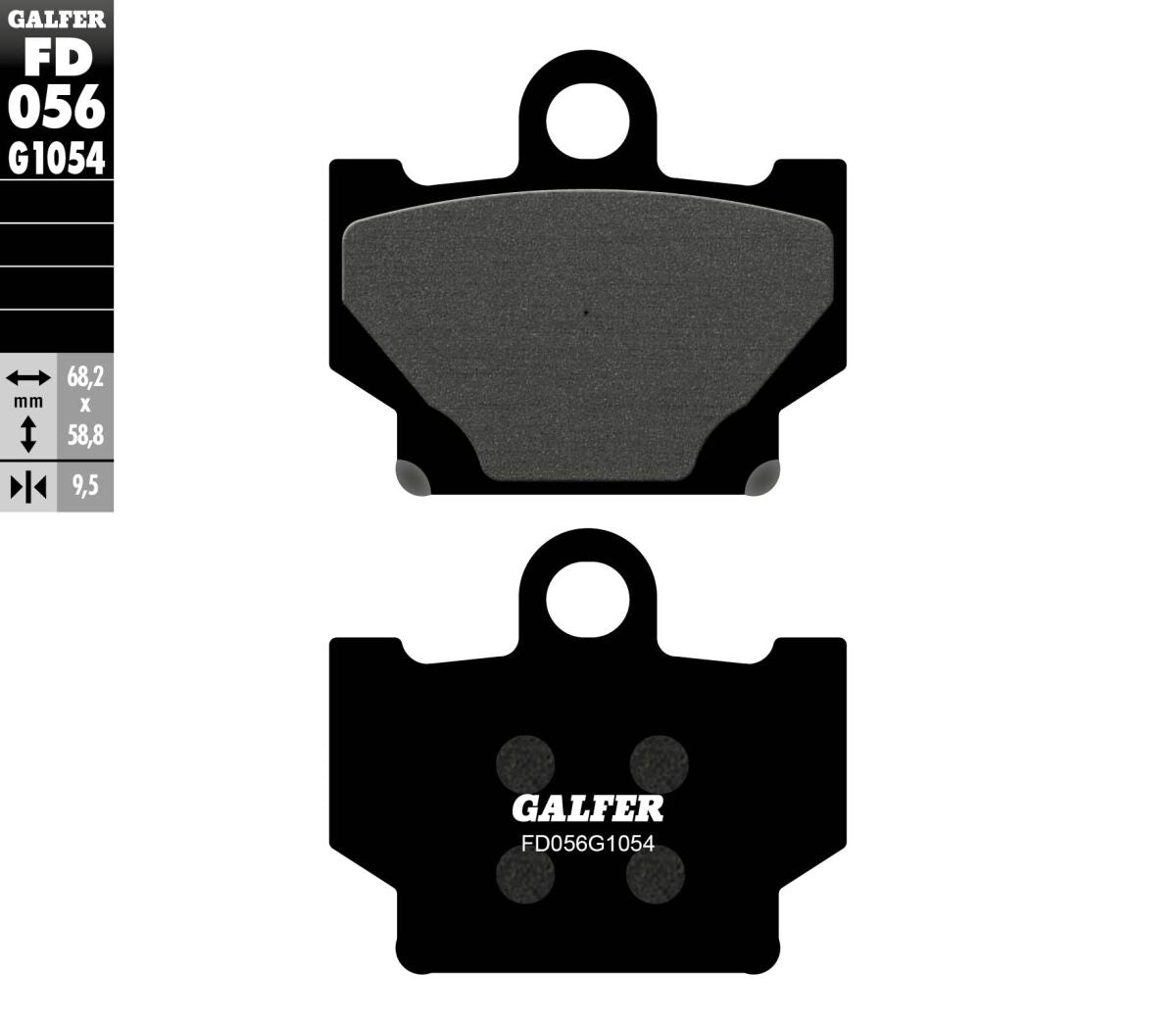 GALFER BRAKE PAD SEMI METAL FD056G1054