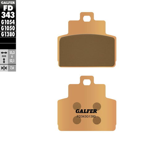 GALFER Brake Pad Sintered Scooter FD343G1380