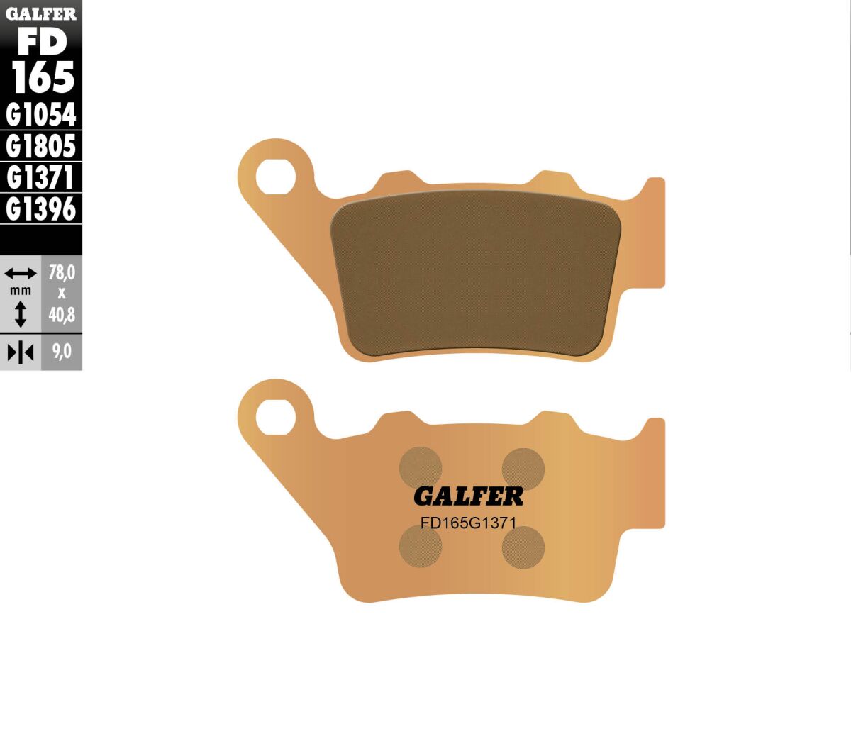 GALFER BRAKE PAD STREET SINTER FD165G1371