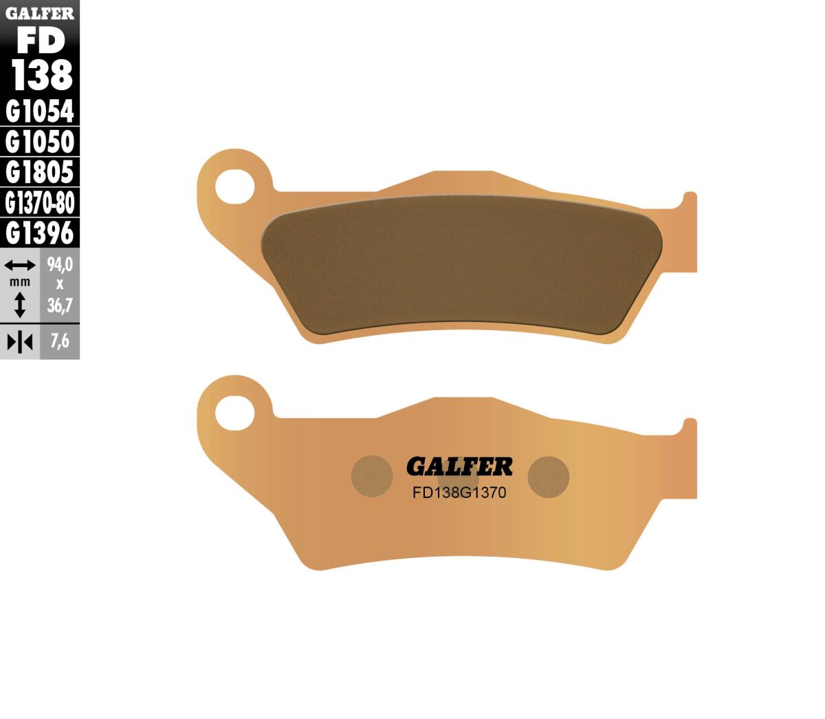 GALFER BRAKE PAD STREET SINTER FD138G1370