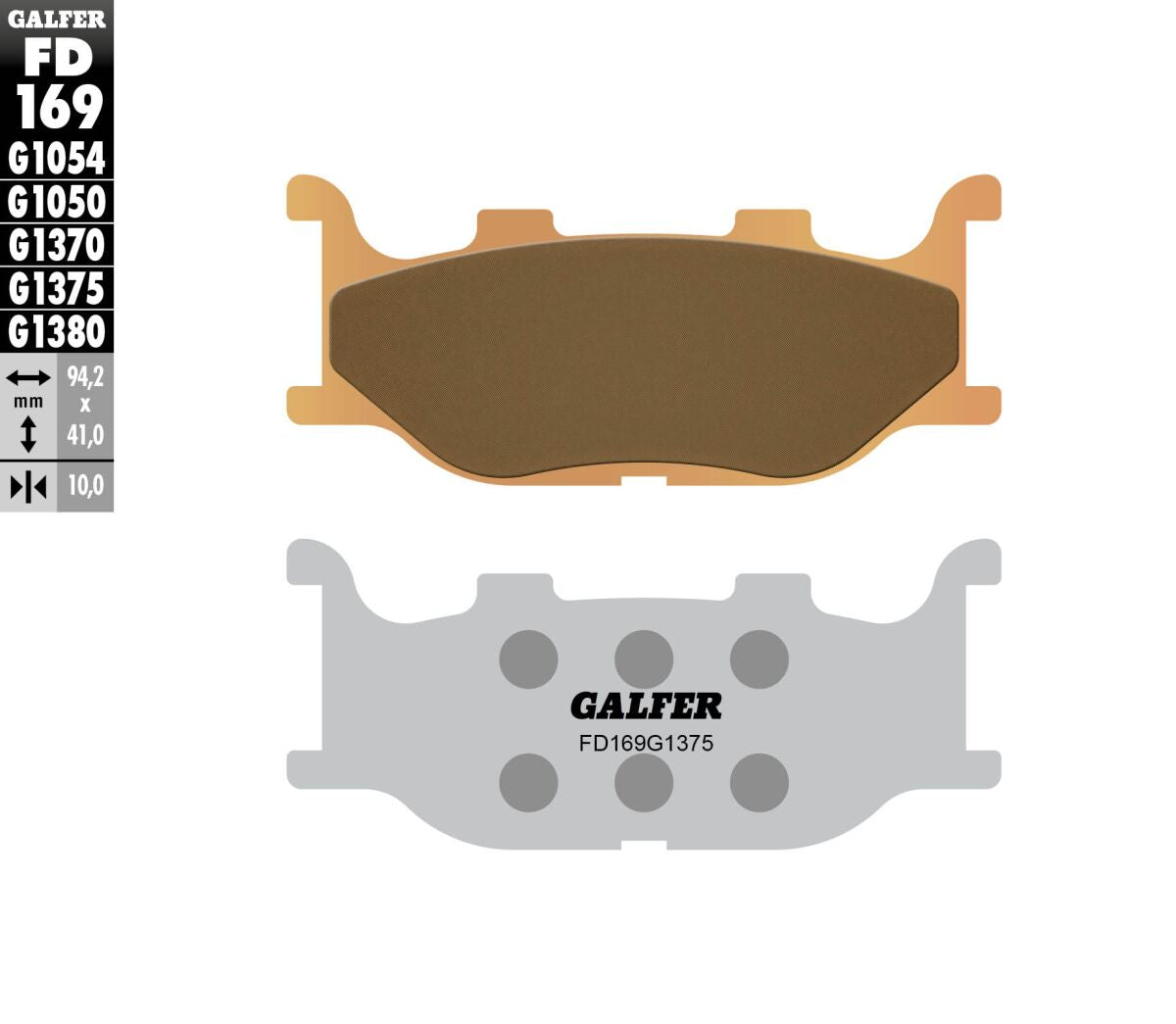GALFER BRAKE PAD SINTERED SPORT FD169G1375