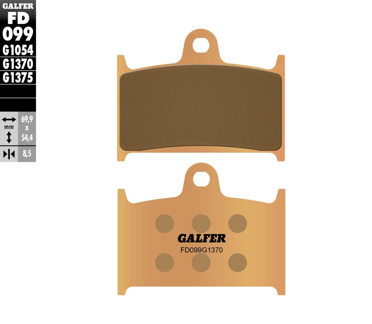GALFER BRAKE PAD STREET SINTER FD099G1370