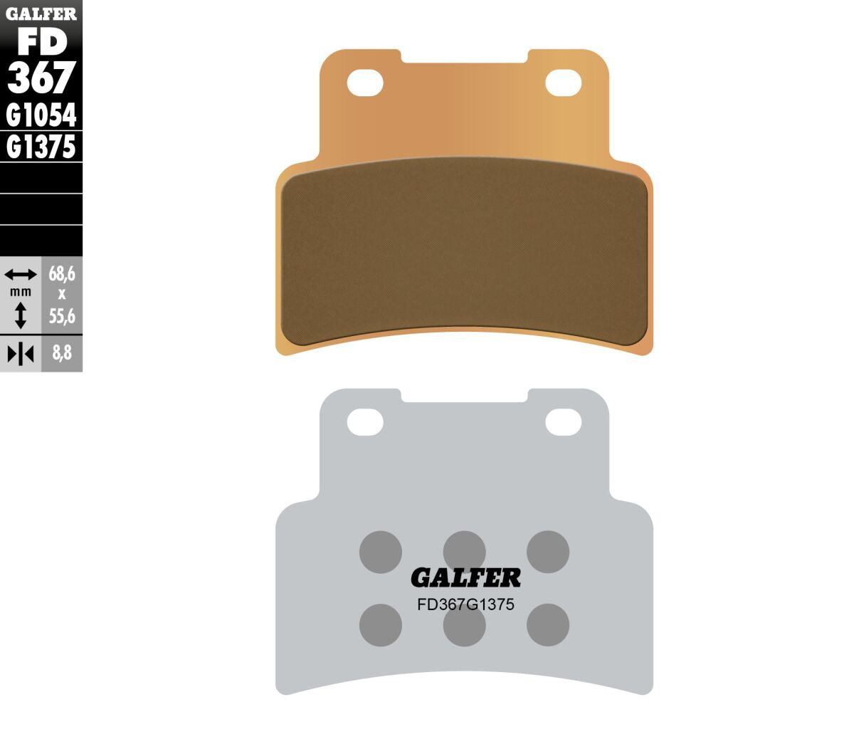 GALFER BRAKE PAD SINTERED SPORT FD367G1375